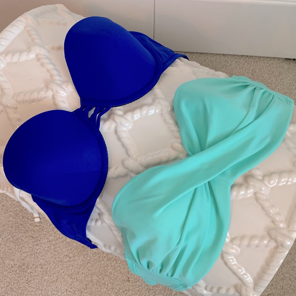PAIR of VICTORIA’S SECRET SWIM Bikini Tops 32D